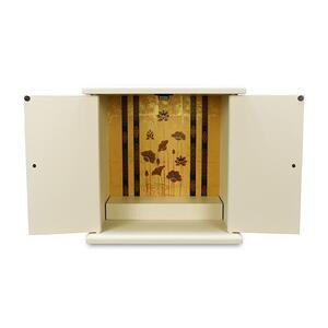 タツクラフト 紀州塗り ミニ仏壇 大 白練 【Tk292】