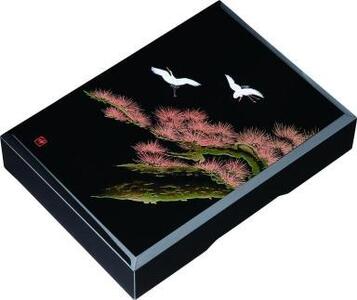 紀州漆器 加伏文庫 黒 飛祥 A4サイズ【YG215】