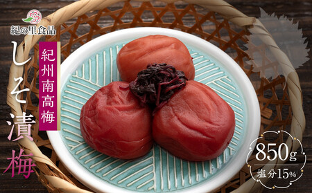 紀州南高梅 しそ漬梅 850g×1箱 [Kn4]