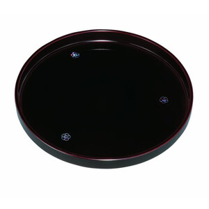 丸盆 30cm 溜 貝張 やまと梅 [YG468]