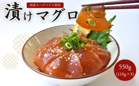 漬けまぐろ 5食入り / 太平洋産 国産 キハダマグロ 鮪 マグロ 海鮮丼[nks116]
