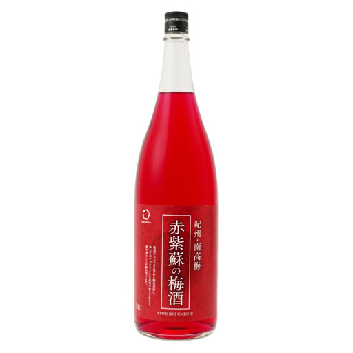 赤紫蘇の梅酒　1.8L 1本  / 南高梅 和歌山 赤い 紫蘇 しそ シソ 梅酒 お酒 酒 うめ ウメ 梅 うめ酒 リキュール 赤紫蘇 【kis143A】
