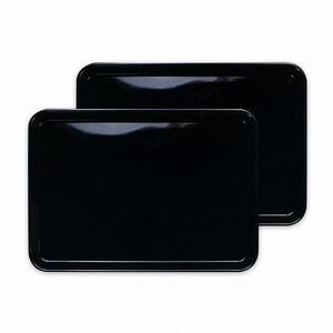 カラフルピノトレー M 33cm ブラック 2枚組 タツクラフト [Tk59]