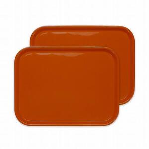 カラフルピノトレー L 39cm マンダリンオレンジ 2枚組 タツクラフト [Tk63]