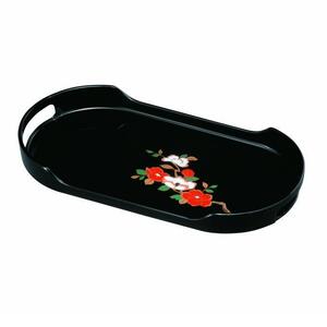 コーヒートレー PC 37cm 黒 さざんか[YG28]