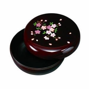 菓子器 6.0寸 溜 里桜（内梨地）【YG92】