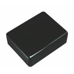 紀州漆器 新丸型文庫DX 黒 無地[YG342]