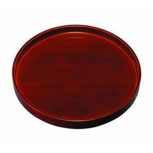 木製丸盆 厚縁 春慶塗 24cm【YG401】