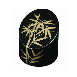 竹形文鎮 黒 金竹 [YG525]