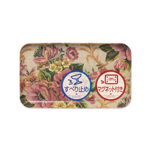 TATSU-CRAFT マグネットトレー SS 21.5cm ヴィクトリアン オールドローズ すべり止め付き [Tk1038]