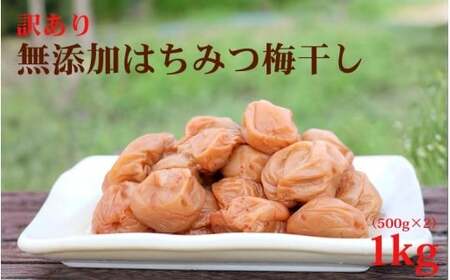 無添加 訳あり はちみつ 梅干 1kg(500×2) 紀州梅香 / 塩分6% 和歌山 梅干し[baiko001A]