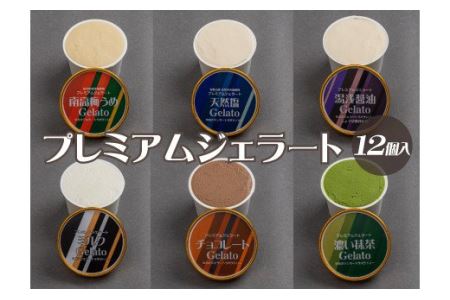 プレミアムジェラート 詰め合わせセット(6種類×2個) アイスクリームセット 100mlカップ ゆあさジェラートラボラトリー[kztb701]