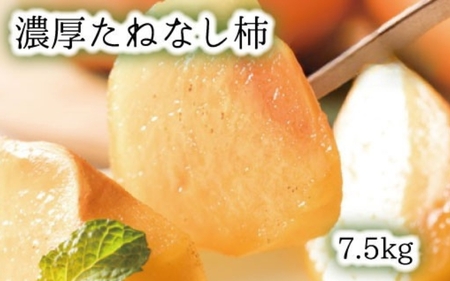 [秋の美味][和歌山ブランド] 濃厚たねなし柿 秀品 L〜4Lサイズ 約7.5kg入り[ard012C]