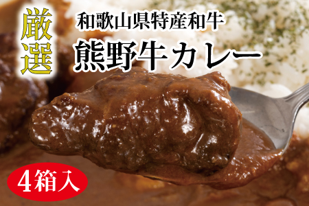 特選黒毛和牛 熊野牛カレー 4箱[mtf102]