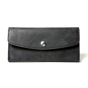 MOTO マットバケッタロングウォレット(BLACK)本池秀夫監修 LEATHER & SILVER MOTO