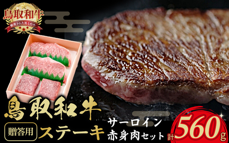 鳥取和牛ステーキ サーロイン・赤身肉セット(サーロイン180g×2、赤身肉100g×2)[贈答用]和牛 セット 鳥取県 倉吉市