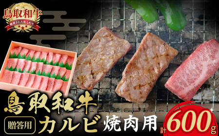 鳥取和牛焼肉 カルビ 600g [贈答用] 焼肉 牛肉 鳥取県 倉吉市