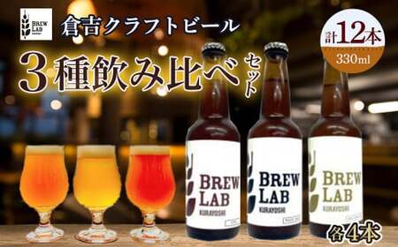 BREW LAB KURAYOSHI 3種飲み比べセット(12本入)