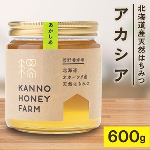 北海道産天然はちみつ　アカシア　600g【配送不可地域：離島・沖縄県】【1056688】