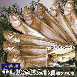 干しはたはた 1kg（3L）20尾前後【24025】鳥取 岩美 山陰 日本海 ハタ 干物