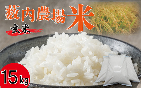 岩美薮内農場米（コシヒカリ）15kg 玄米｜鳥取 岩美 お米【31014】