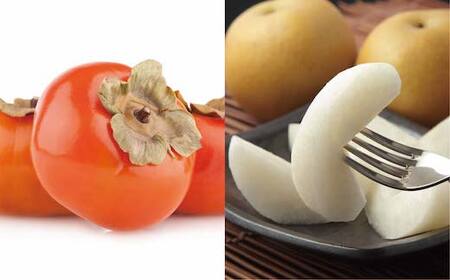 [訳あり]輝太郎柿と梨のセット 3kg