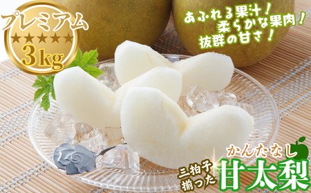 プレミアム甘太梨 3kg