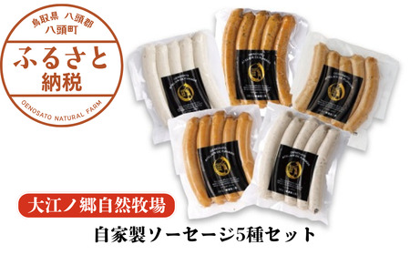 自家製ソーセージ5種セット[大江ノ郷自然牧場より直送]