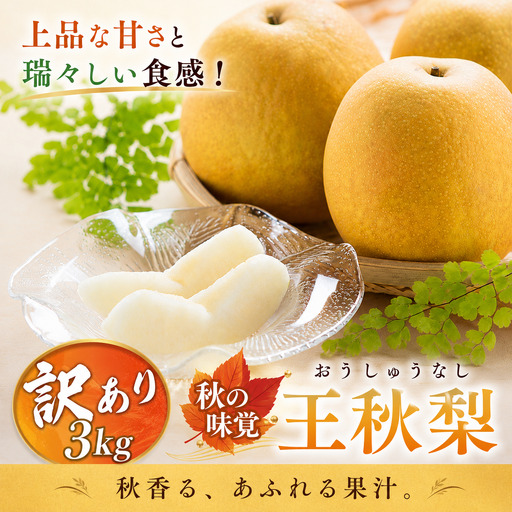 [訳あり]王秋梨 3kg