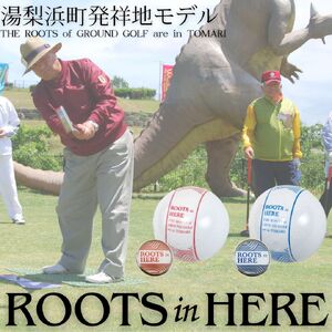 344K.グラウンド・ゴルフ ボール&マーカー各1個セット(ROOTSシリーズ)