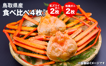 鳥取県産松葉ガニと紅ズワイガニの食べ比べセット ※着日指定不可 ※離島への配送不可 ※2025年2月上旬〜3月下旬頃に順次発送予定