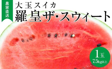 623.【先行予約】大玉スイカ『羅皇ザ・スウィート』（こちらの西瓜は大栄西瓜ではありません） ◇2025年7月上旬～7月中旬頃に順次発送