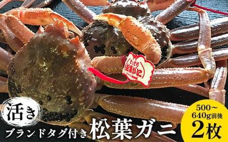 106.[先行予約][活き]ブランドタグ付き松葉ガニ 500〜640g前後 2枚◇ ≪かに カニ 蟹 ズワイガニ≫ ※2025年11月上旬〜2026年3月上旬頃に順次発送予定[松葉ガニ松葉ガニカニカニカニカニカニカニかにかにかにかにかにズワイガニズワイガニズワイガニズワイガニズワイガニズワイガニ蟹]
