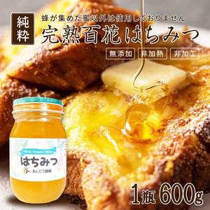 946.天然はちみつ 百花蜜 600g×1本 蜂蜜 ハチミツ ハチ蜜 鳥取県産◇日本全国配送可能
