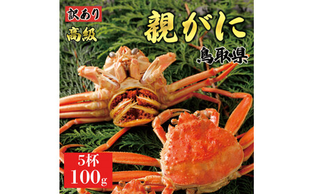 1071.[2025年11月発送]鳥取県産 特撰 親がに 姿[ セコガニ ](茹)[訳あり]100g 5杯 | ズワイガニ ズワイガニ メス