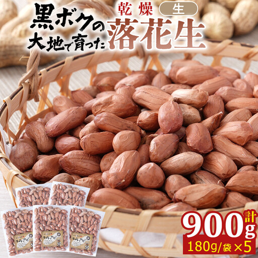 966.黒ボクの大地で育てた乾燥落花生 5袋セット[落花生 らっかせい 乾燥 豆 おつまみ ピーナッツ 殻なし マメ まめ 料理 鳥取県 北栄町 おすすめ 人気]