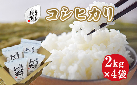 日置さん家のお米「コシヒカリ」2kg×4袋[玄米・2024年産]