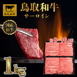 DN-16 鳥取和牛 サーロイン しゃぶしゃぶ・すき焼き 1kg（500g× 2P）