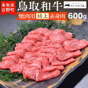 鳥取和牛 焼肉用特上赤身肉(600g)[やまのおかげ屋]HN024-002