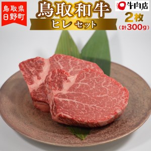 鳥取和牛 ヒレセット(2枚 計300g)[あかまる牛肉店]HN028-002