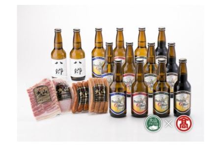 [大山Gビール]大山Gビール・大山ハム詰合せA (大山ブランド会)米子高島屋 38-AX3 0326