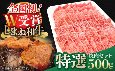 特選焼肉セット 500g しまね和牛 島根県松江市/有限会社神戸屋[ALGF003]