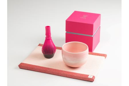 Matsue Chatte ラテ茶碗セット(ラテのための抹茶粉付き) 058-10