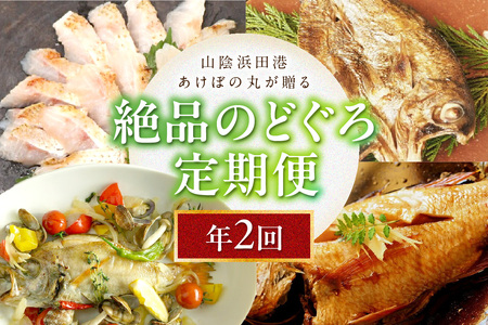 山陰浜田港あけぼの丸が贈る絶品のどぐろ定期便(2回) [146_2047]