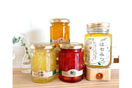 季節の果実、野菜のジャム&純粋蜂蜜セット(化粧箱入り) 果実 セット 詰め合わせ 手作り ジャムギフト お返し パンのお供 お中元 母の日 [1646]