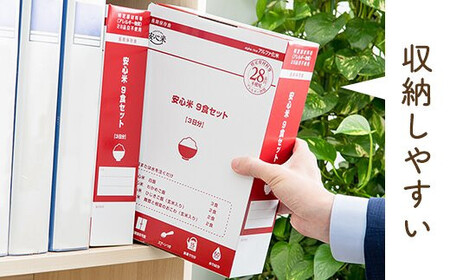 非常食 3日分[安心米9食セット]防災 備蓄 長期保存 アルファ化米/食物アレルギー対応/A4サイズ