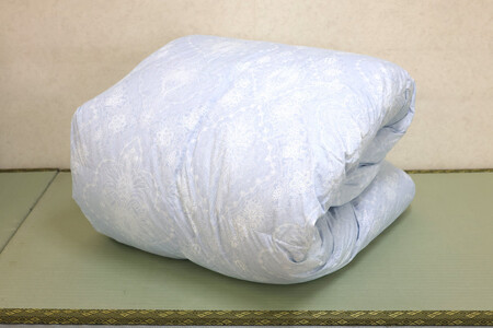 ツインキルト羽毛ふとん　シェリルFD　ブルー色