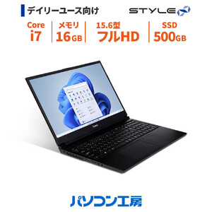 パソコン工房 4年間物損保証 15型ノートPC Core i7/SSD/No.295