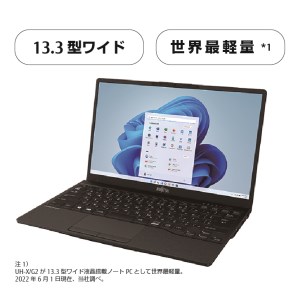富士通パソコン　LIFEBOOK WU-X/F3 （Win11・Core-i7・1TB）【88-002】　