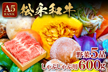 しゃぶしゃぶセット(しゃぶしゃぶ用肉600g・野菜5品以上)